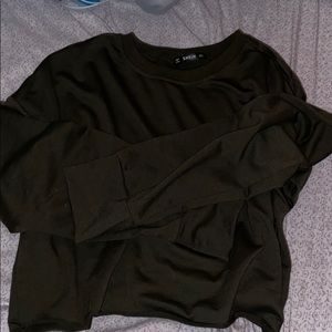 Long-Sleeve Crop Shirt